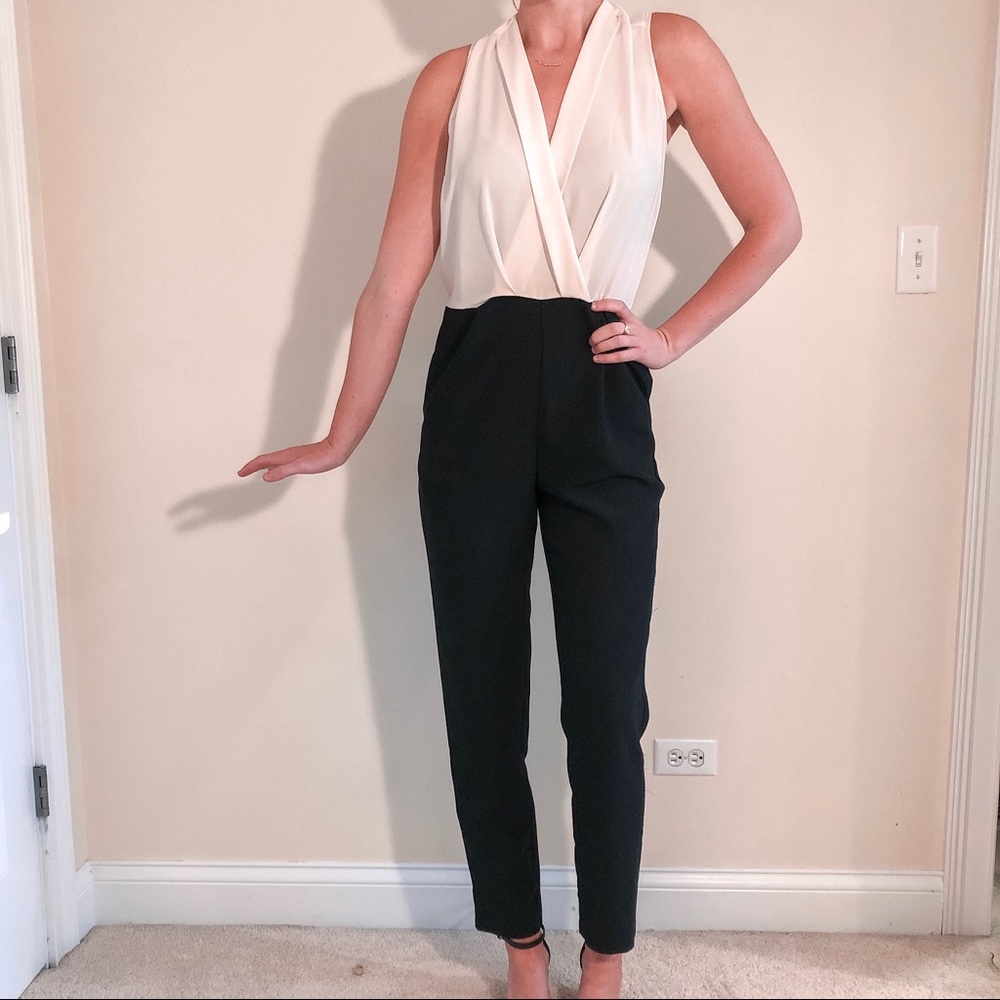 Adorable two tone jumpsuit